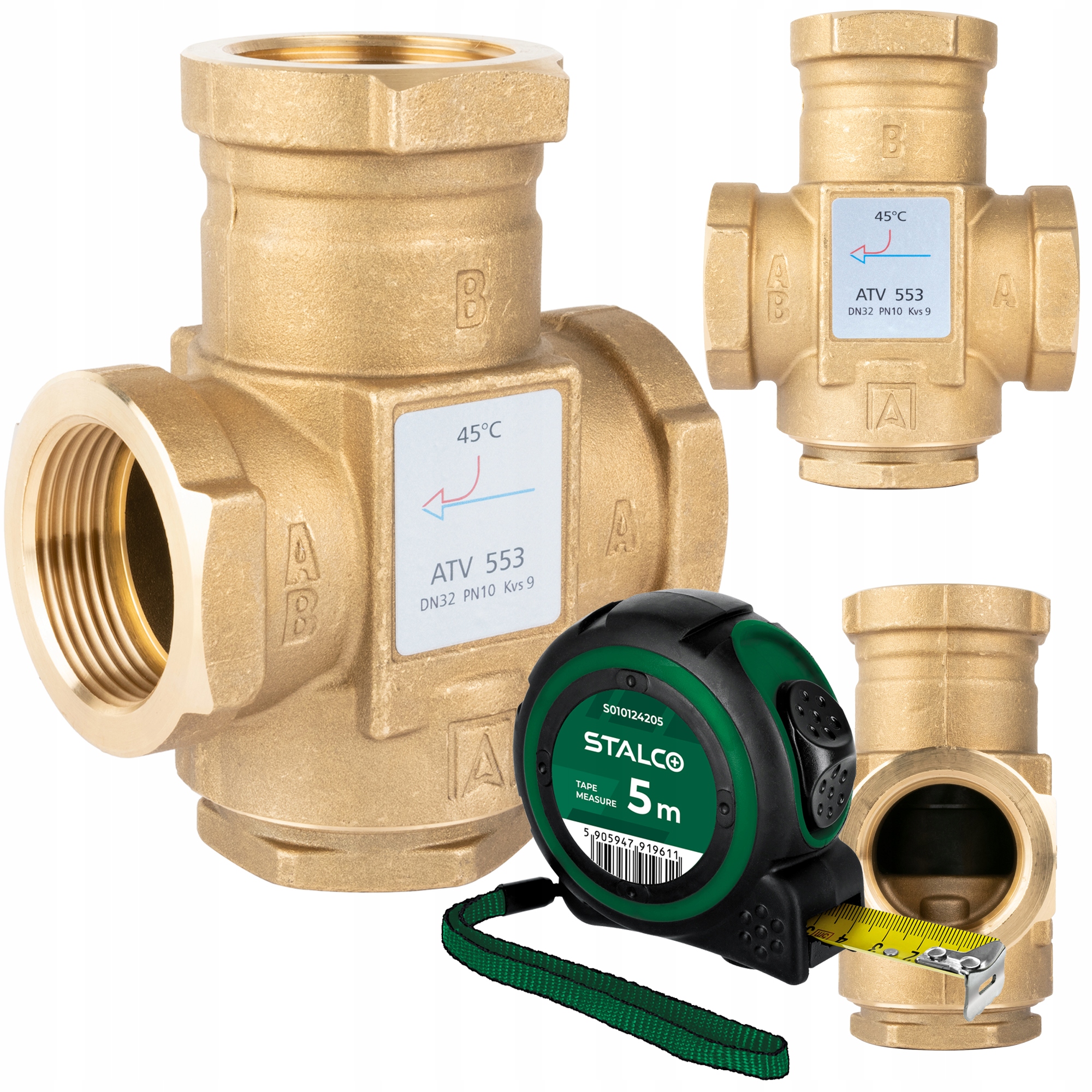 Teplotný Ventil Na Ochranu Návratu Kotla Atv 553 DN32 5/4" Cal 9 m³/h 45°C