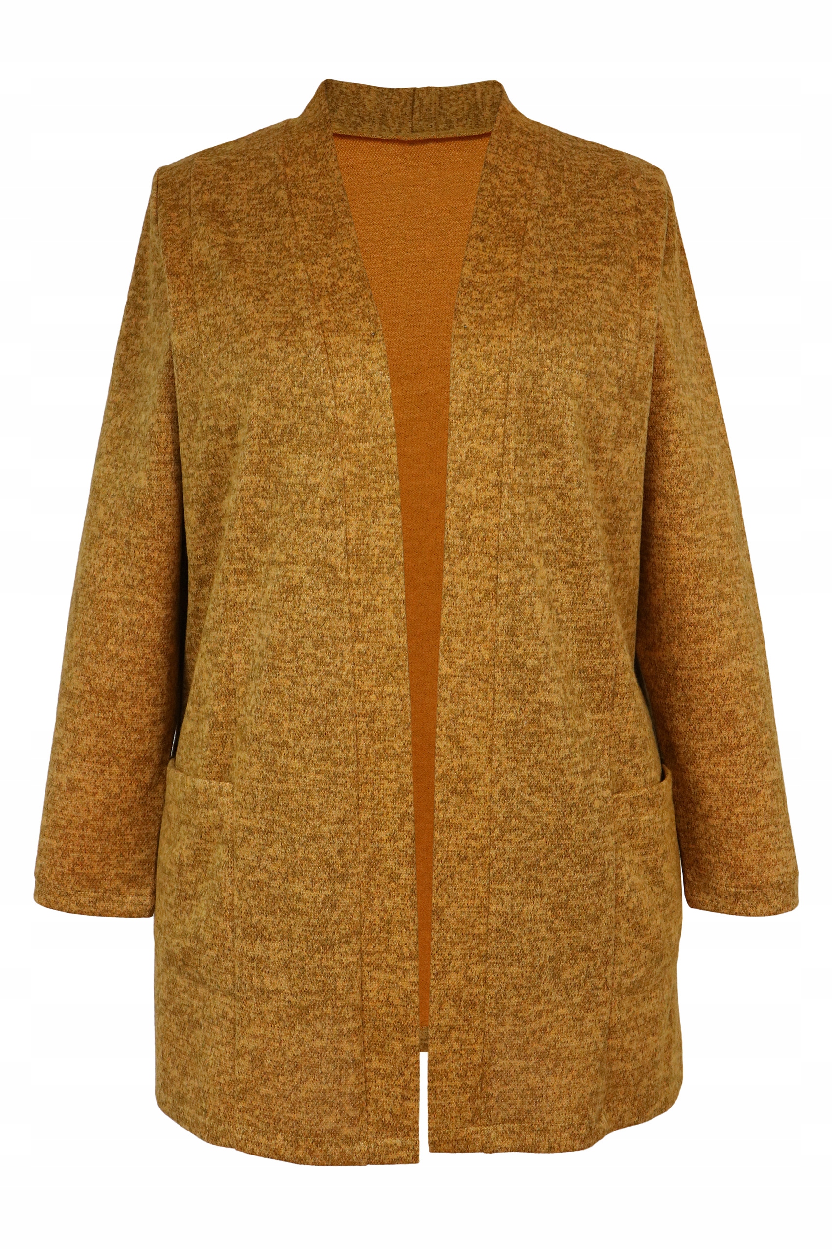 

Sweter Wdzianko ciepłe miłe musztardowe 4XL 52 54