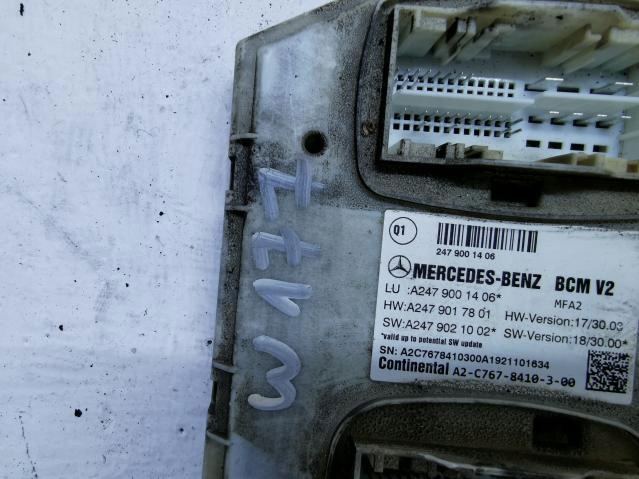 control unit BCM MERCEDES A-KLASA W177 A2479001406