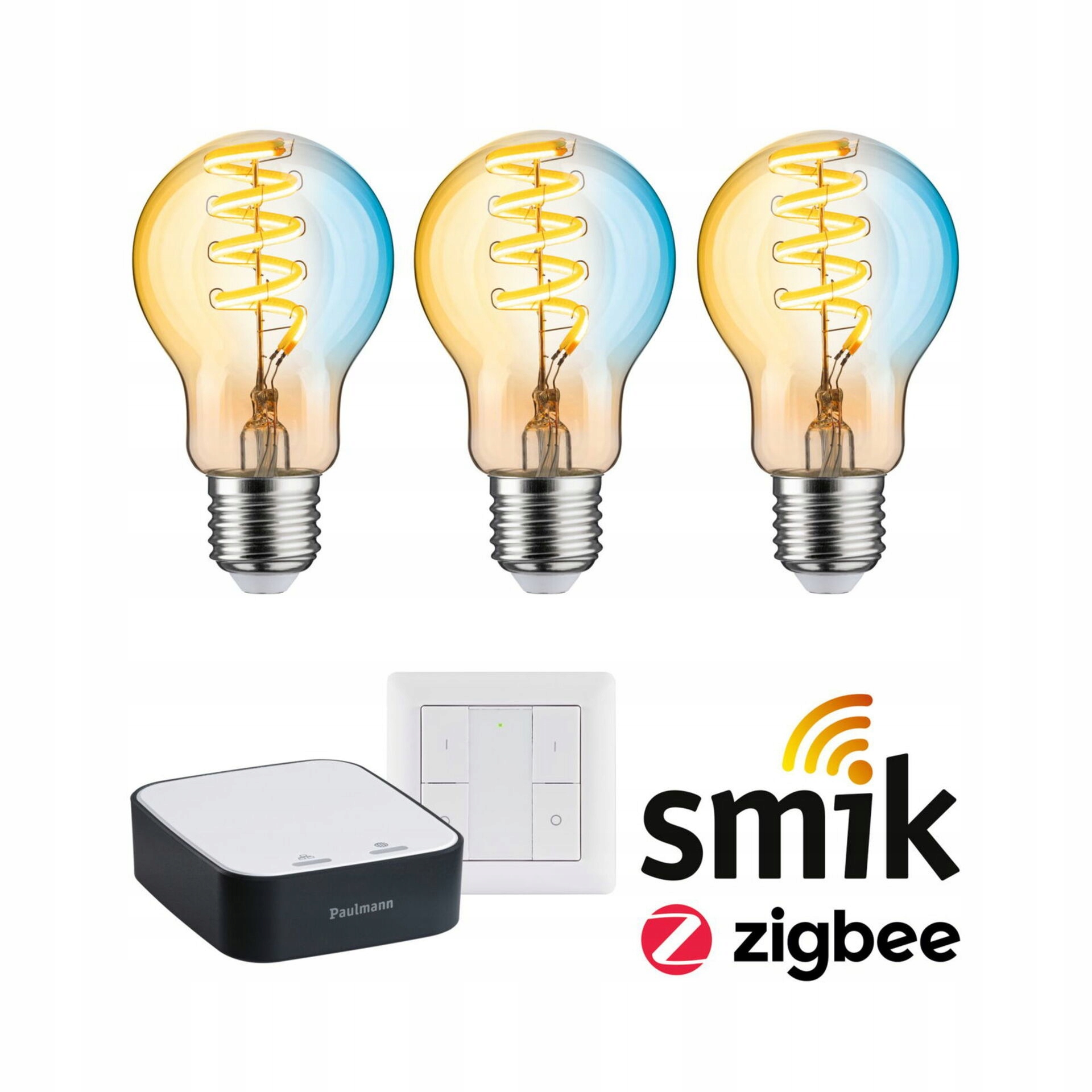 Štartovacia sada Zigbee 3.0 Led Filament E27 Gateway smik vypínač