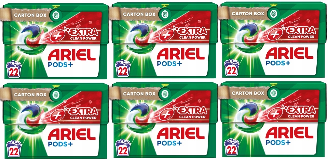 Levně Kapsle na praní Ariel Pods+ Extra Clean Power 132 ks Efektivní