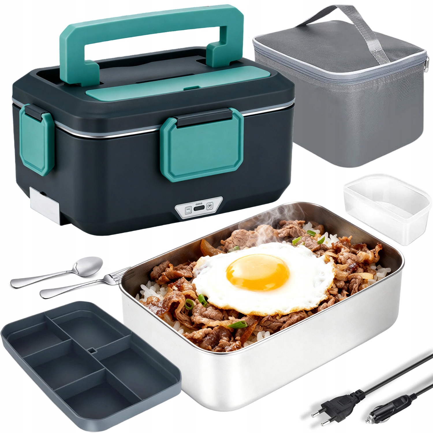 Elektrický Obědový Box Termoska Na Jídlo Ohřívač Jídla Do Auta 3.5 L 90 W