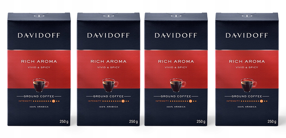 Kawa mielona Davidof Rich Aroma 100% Arabica do przelewu 4x 250g