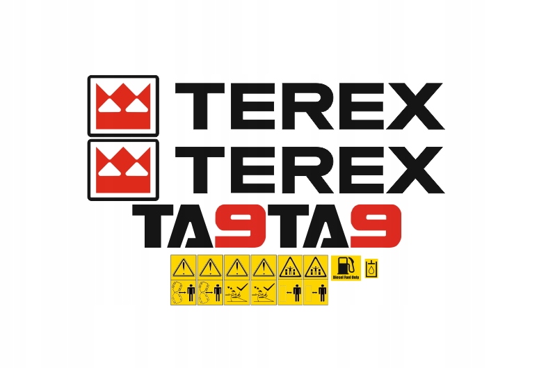 Samolepky s nálepkou Terex TA9