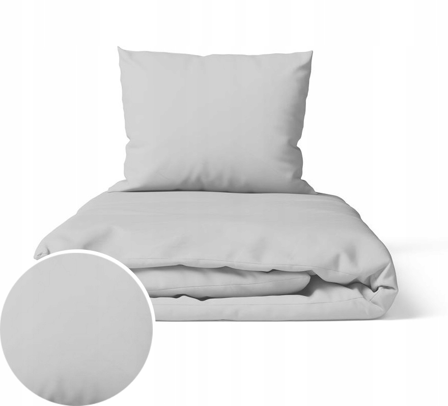 Hotelové Povlečení 140 x 200 cm Povlečení 70 x 80 Bavlna 100% Barva: Ocelová