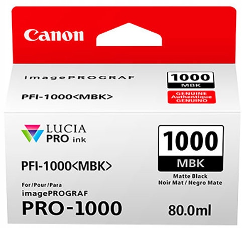 Canon PFI-1000 Mbk, matný čierny 0545C001