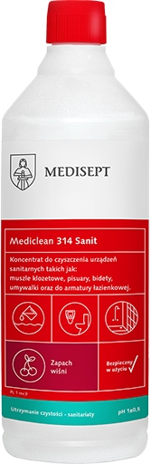 

Mediclean 310 Sanit Wiśnia łazienka , Wc 1L