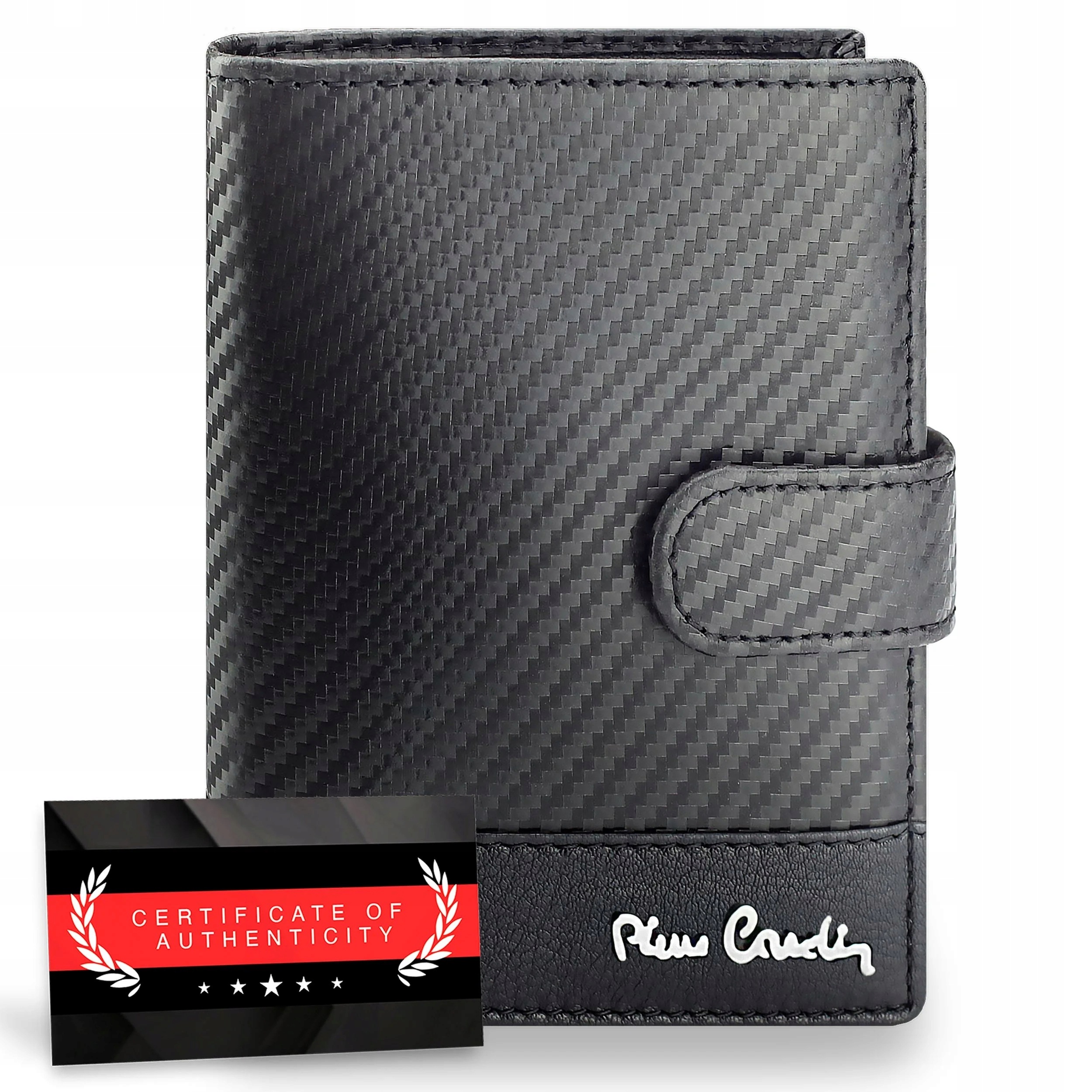 Pierre Cardin pánská kožená peněženka Carbon Rfid, moderní, certifikát