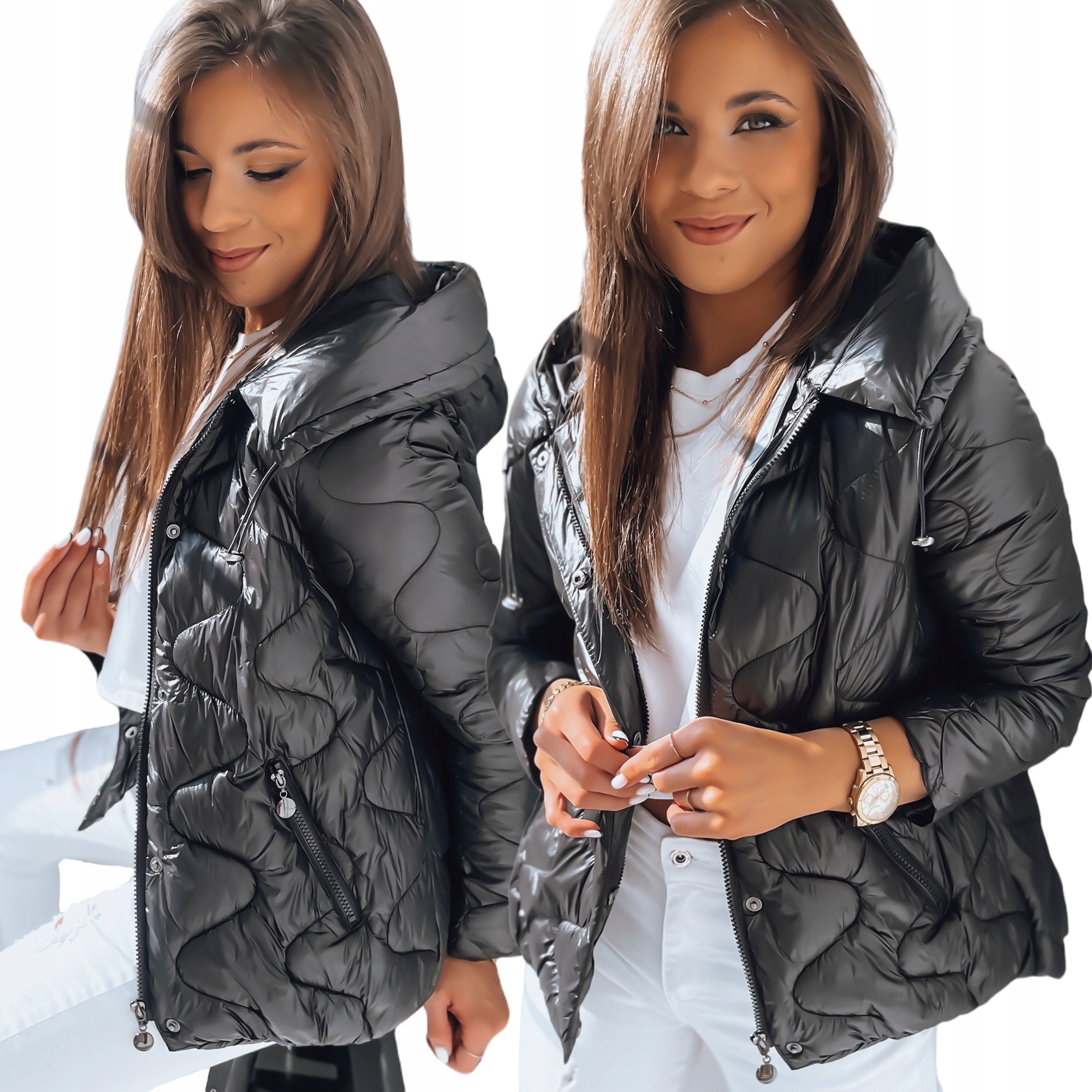 KURTKA DAMSKA PRZEJŚCIOWA Z KAPTUREM roz. M 13456554140 - Allegro.pl