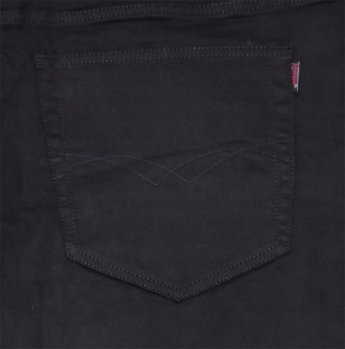6XL Velké černé módní strečové kalhoty s pasem 128 cm