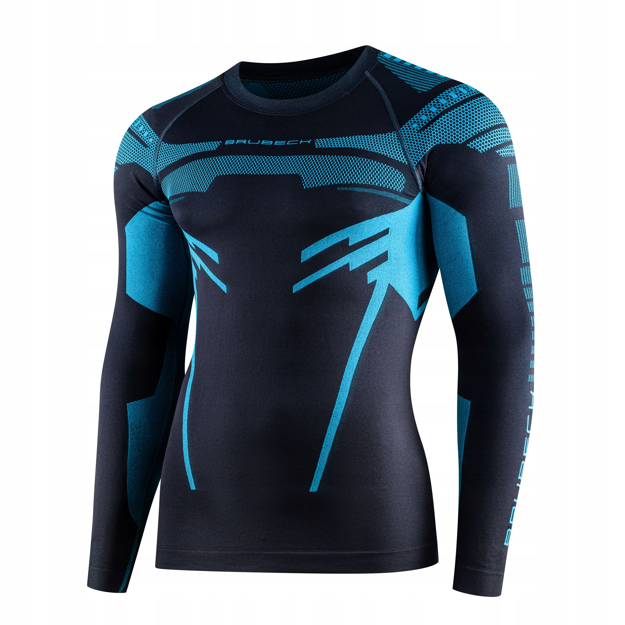 Bluza termoaktywna męska Brubeck Dry grafitowo-niebieska S