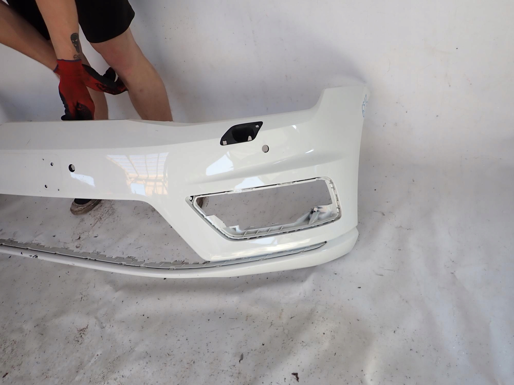 VW GOLF VII 7 R-LINE 12-16 bumper front front washer 4XPDC