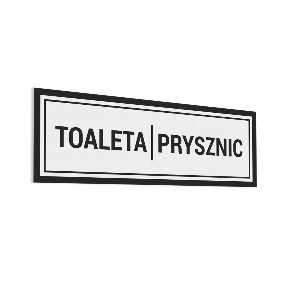 

Naklejka na drzwi Toaleta, Prysznic 10x30