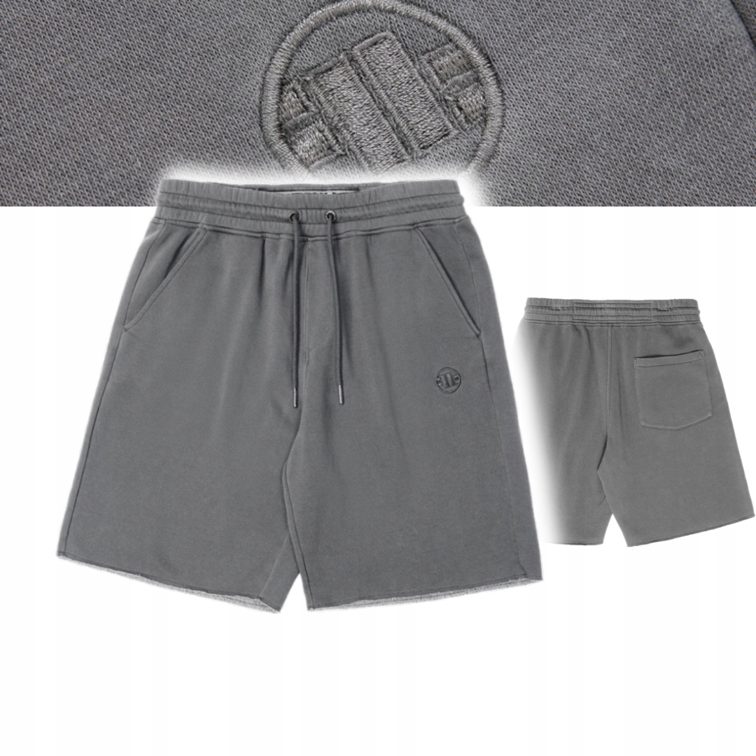 Pitbull West Coast Pánské Teplákové Kraťasy Lancaster Šedé Grey XXL