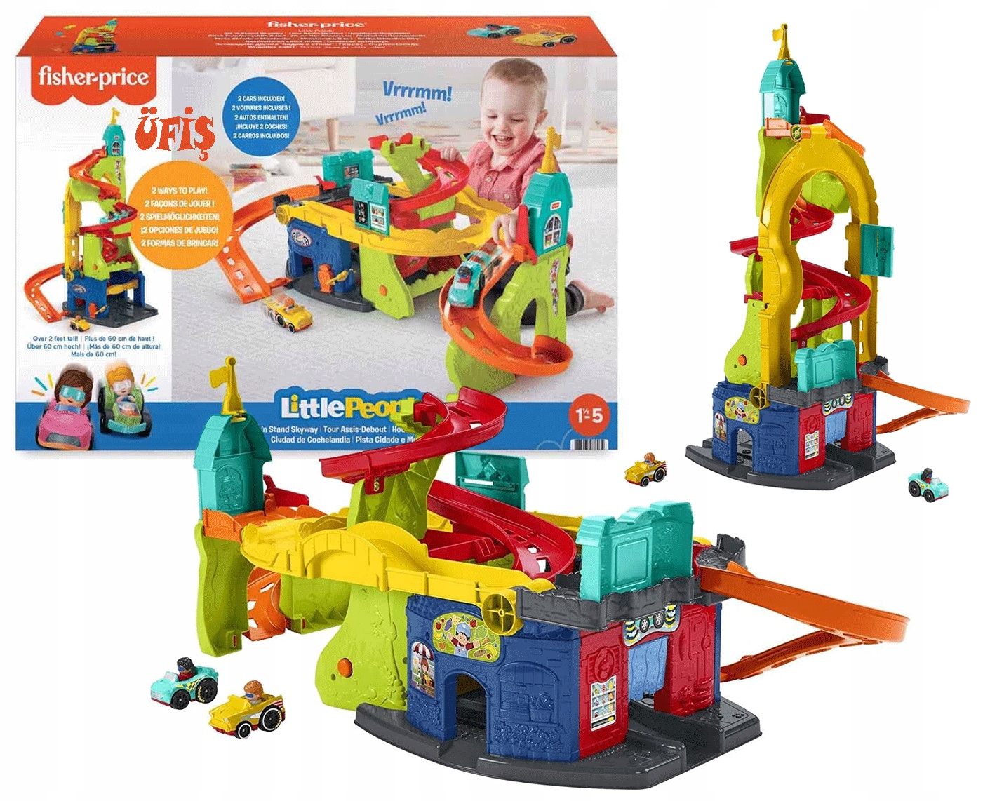 

Fisher-price Tor Samochodowy Zjeżdżalnia Garaż 2W1
