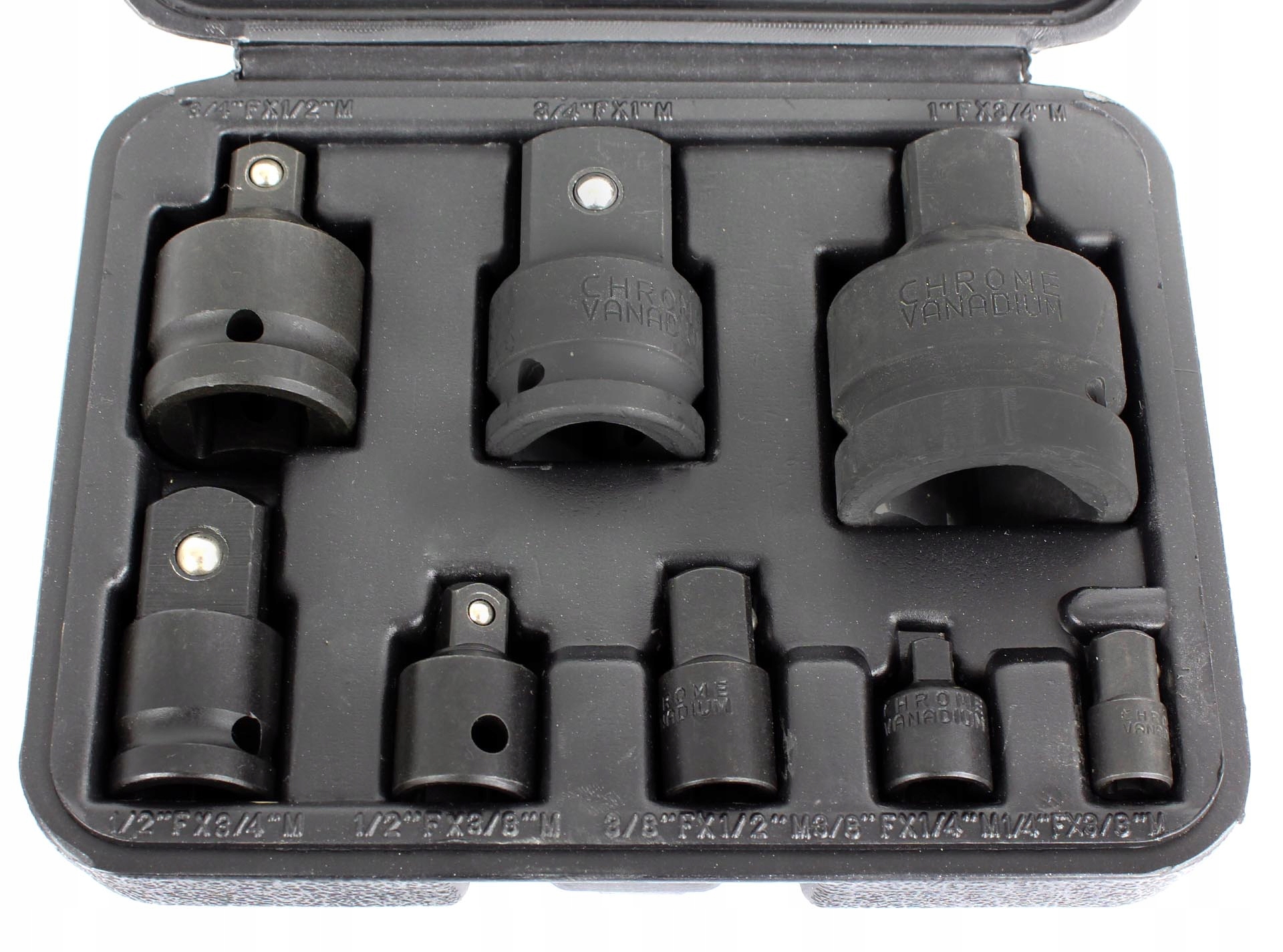 

Zestaw Redukcji Udarowych 8el 1/4 1/2 3/4 3/8 1cal