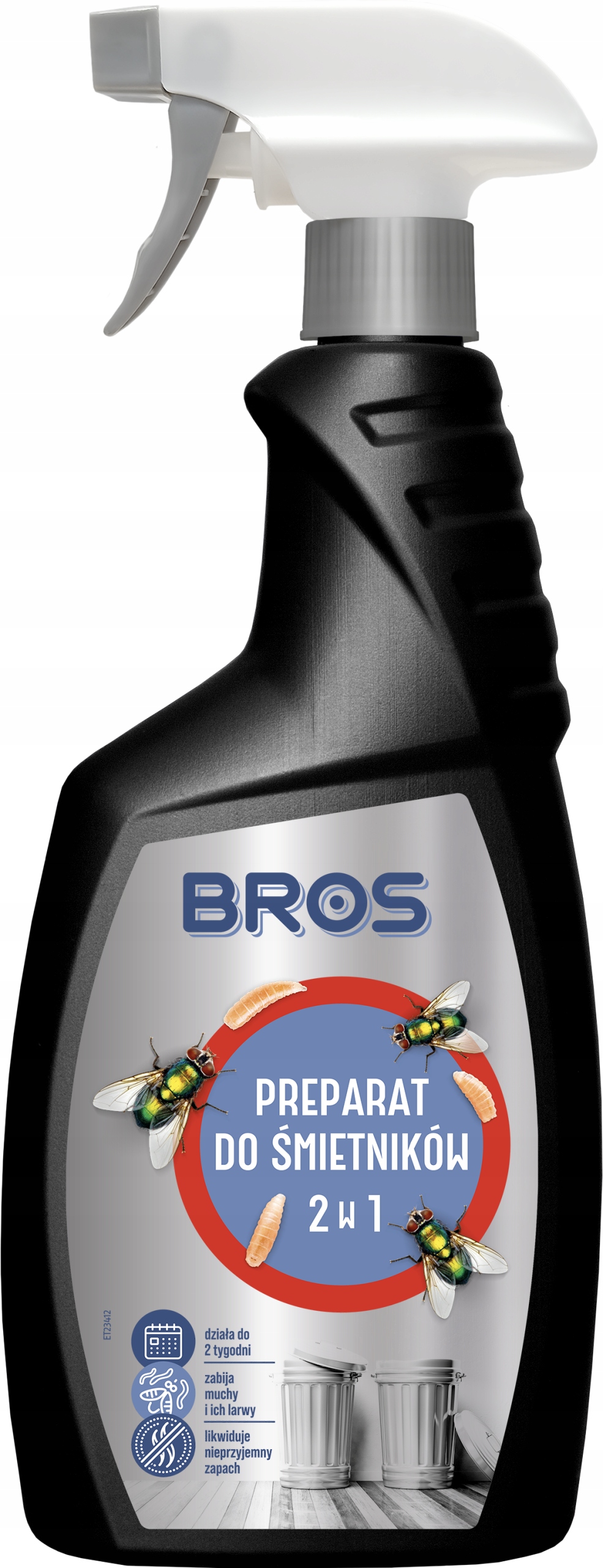 Bros Preparat do śmietników 2w1 na muchy i larwy 500 ml