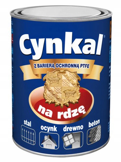 Farba na rdzę Cynkal gruntoemalia 2,5l czerwony tl