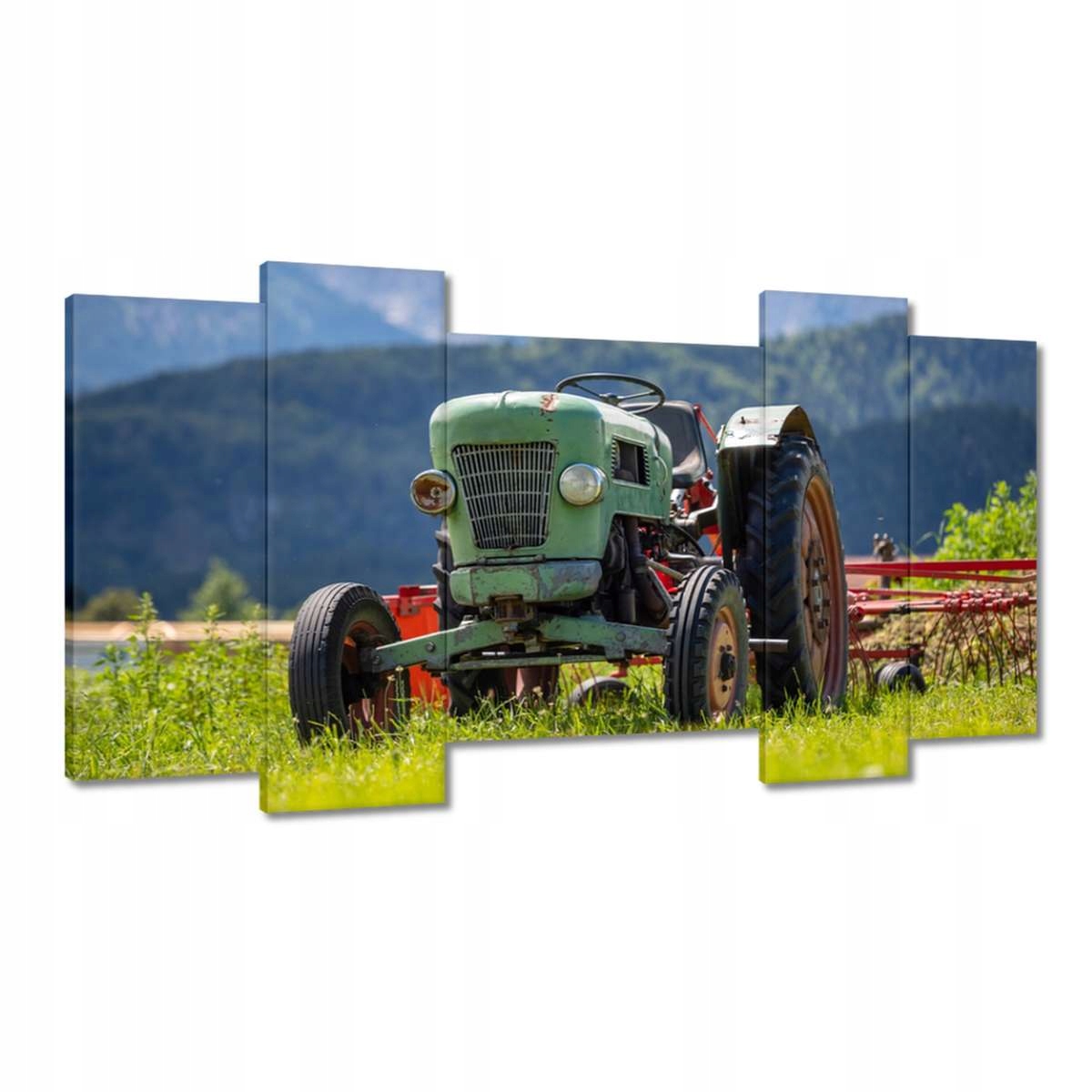Obrazy 120x65 Starý traktor v Alpách