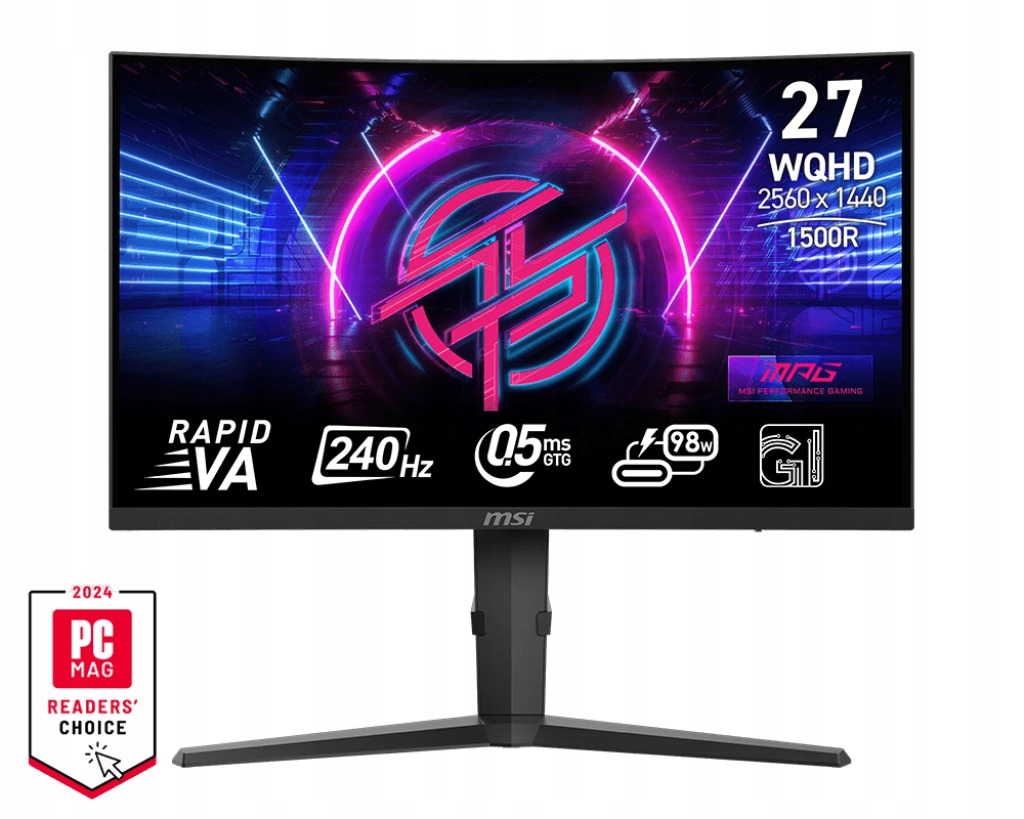 Herný monitor Msi Mpg 275CQRXF 27" 2560 x 1440 px 240 Hz Wqhd