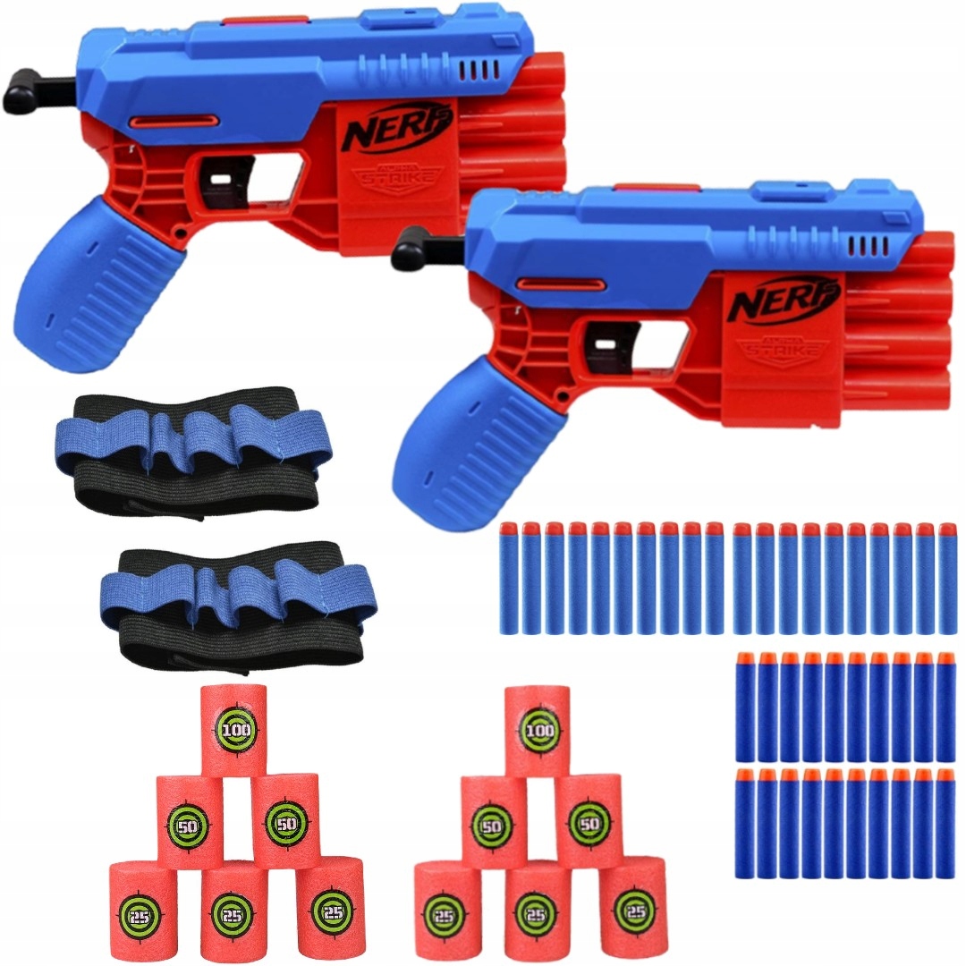 

2X Pistolet Nerf Alpha Fang QS-4 E6973 Dodatki