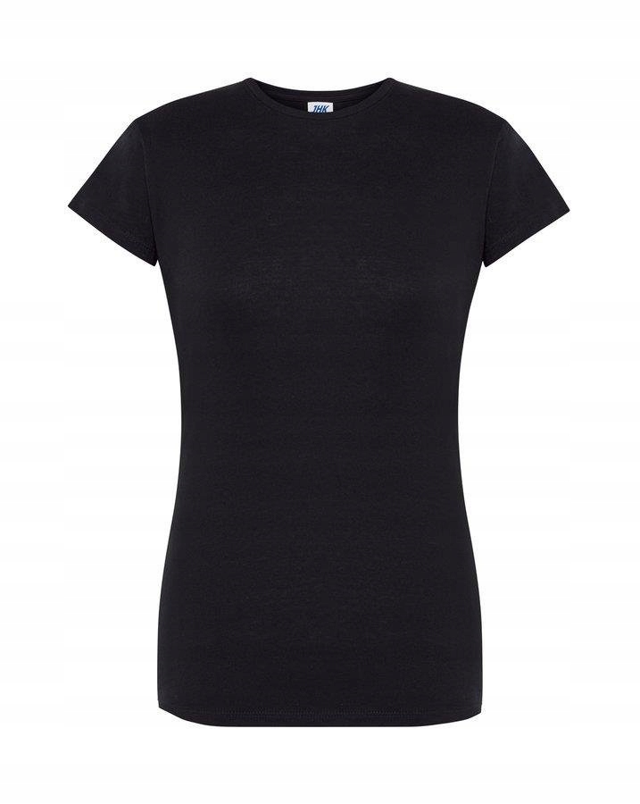 

Bawełniana czarna koszulka damska Comfort Jhk XL