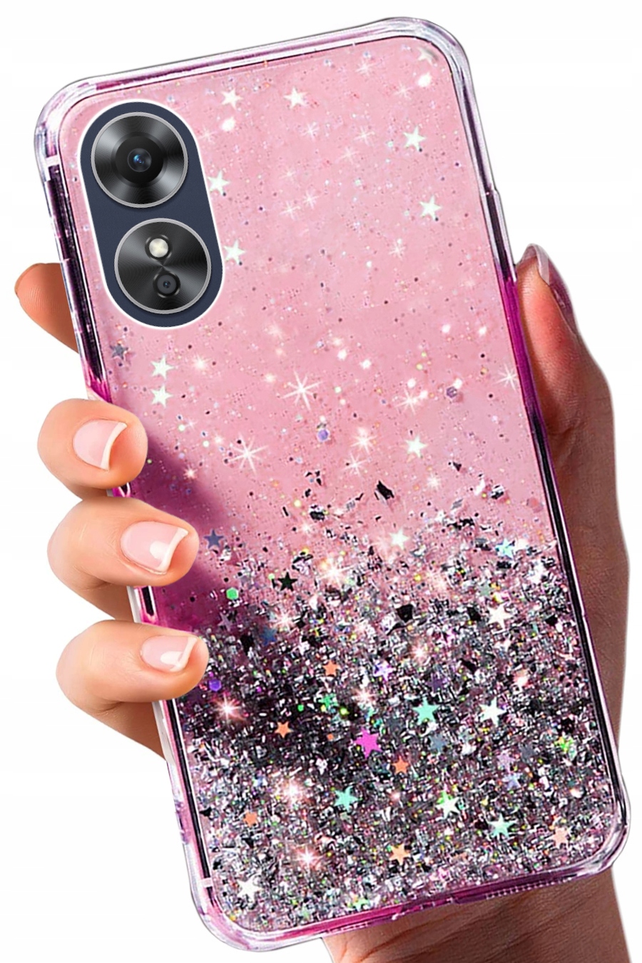 

Etui Do Oppo A17 Shining Brokat Case