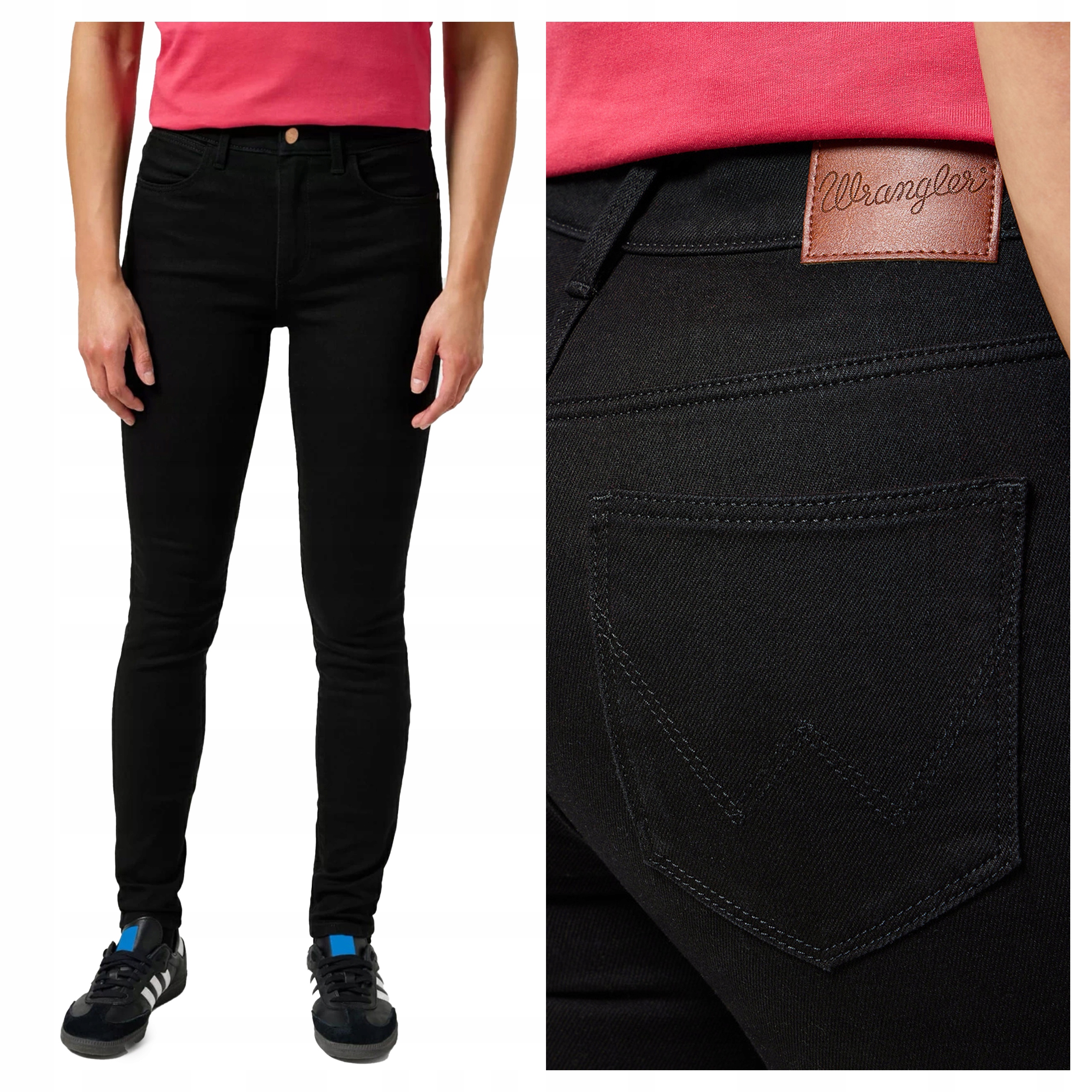 Wrangler High Skinny W27 L30 Dámské džínové kalhoty džíny Přizpůsobené