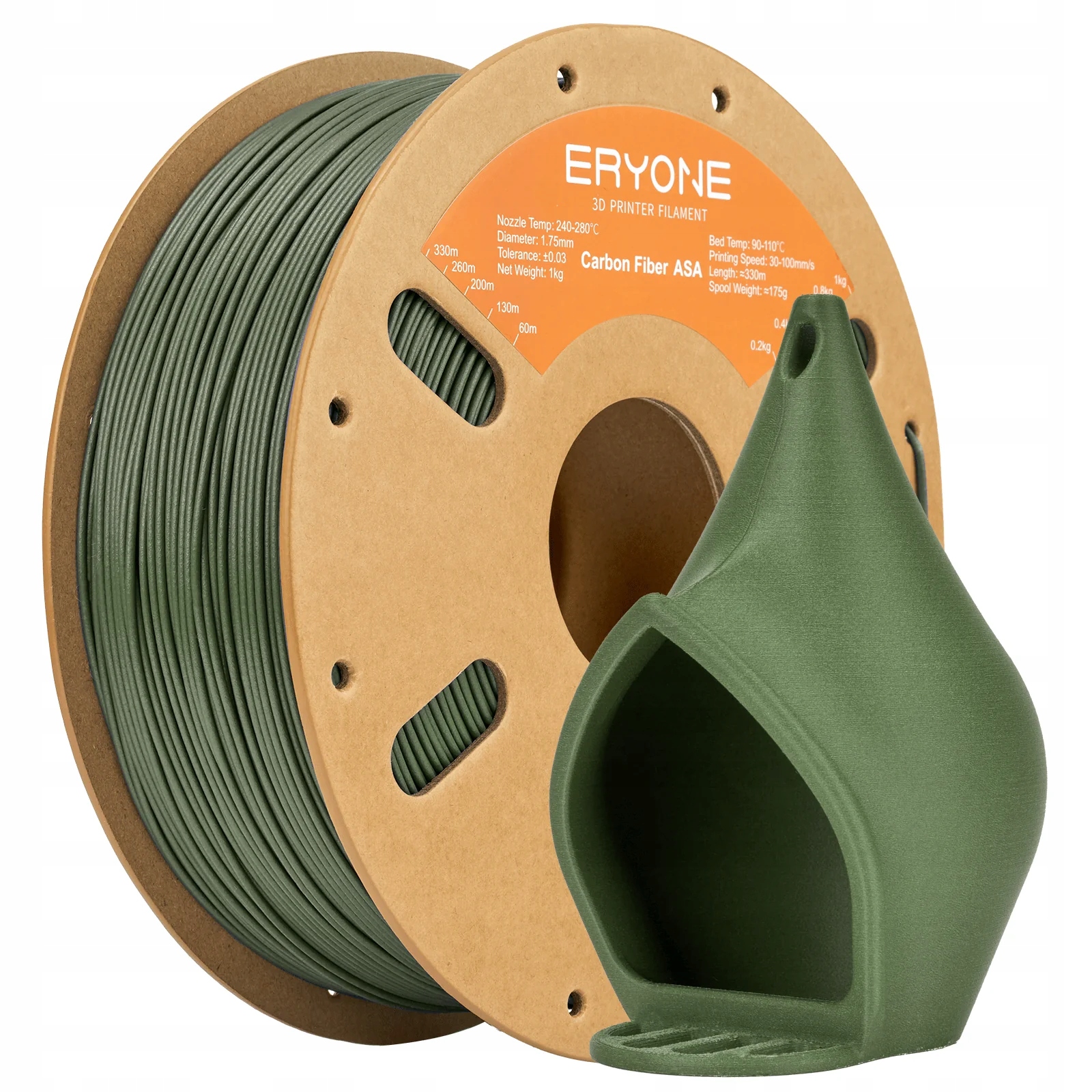 Filament Eryone Asa-cf oliwkowy 1.75mm 1kg