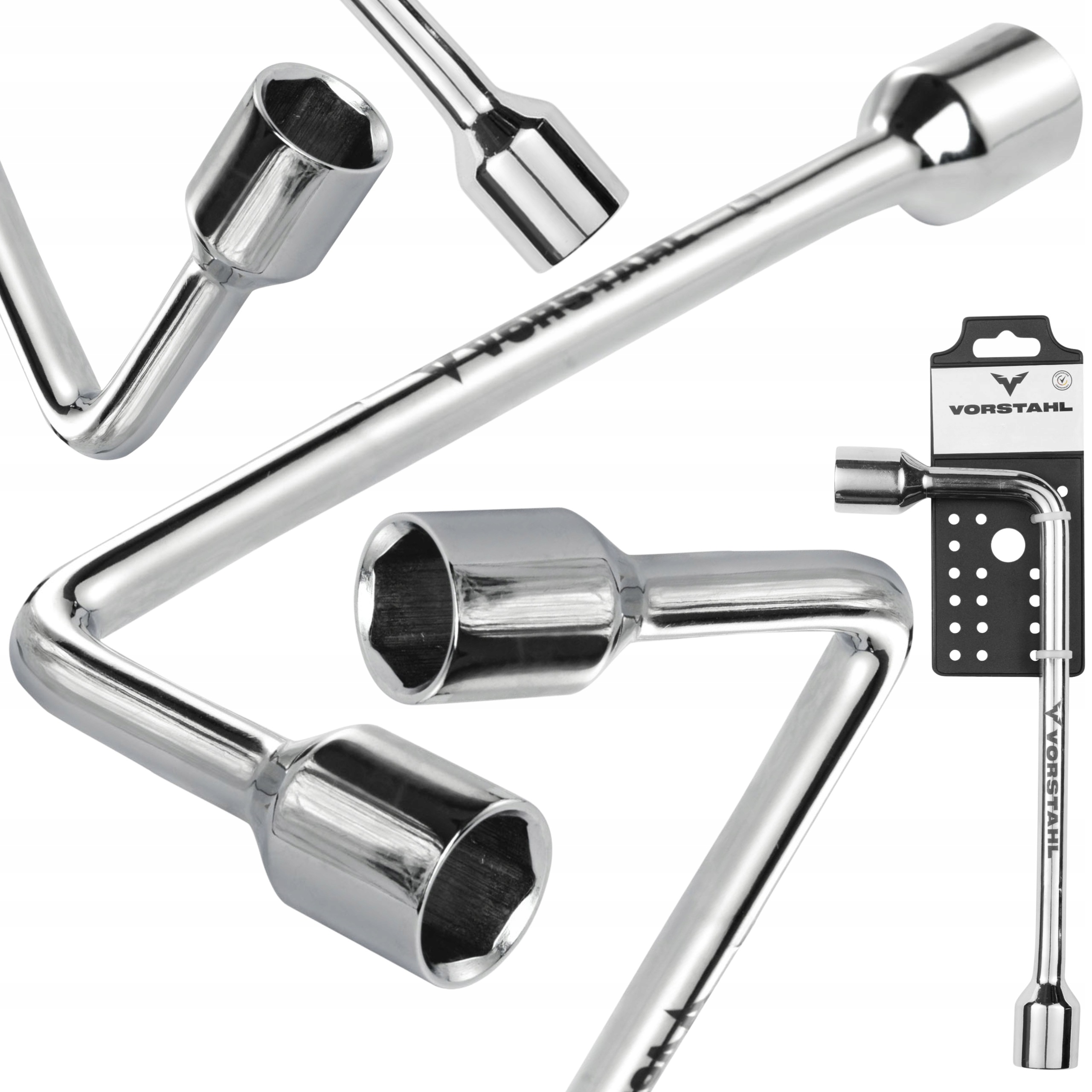 Klucz Fajkowy Nasadowy Nasadkowy typ L Chromowany CrV > 13mm < Vorstahl
