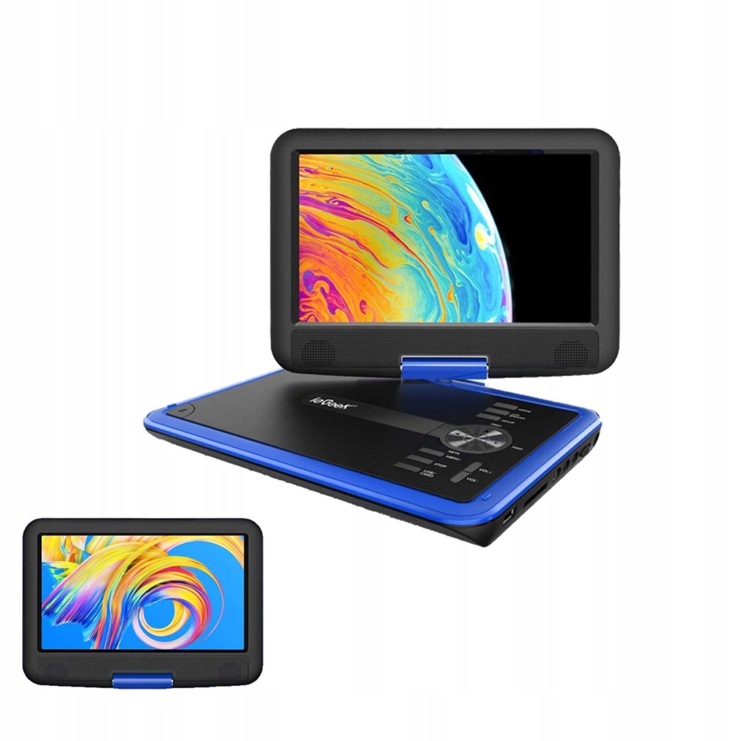 Přenosný Automobilový DVD Přehrávač 9.5'' LCD Fialový 2000 mAh s baterií