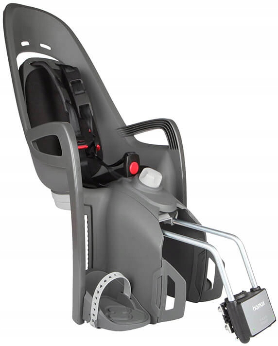 Odklápěcí cyklosedačka Hamax Zenith Relax šedá s černým polstrováním