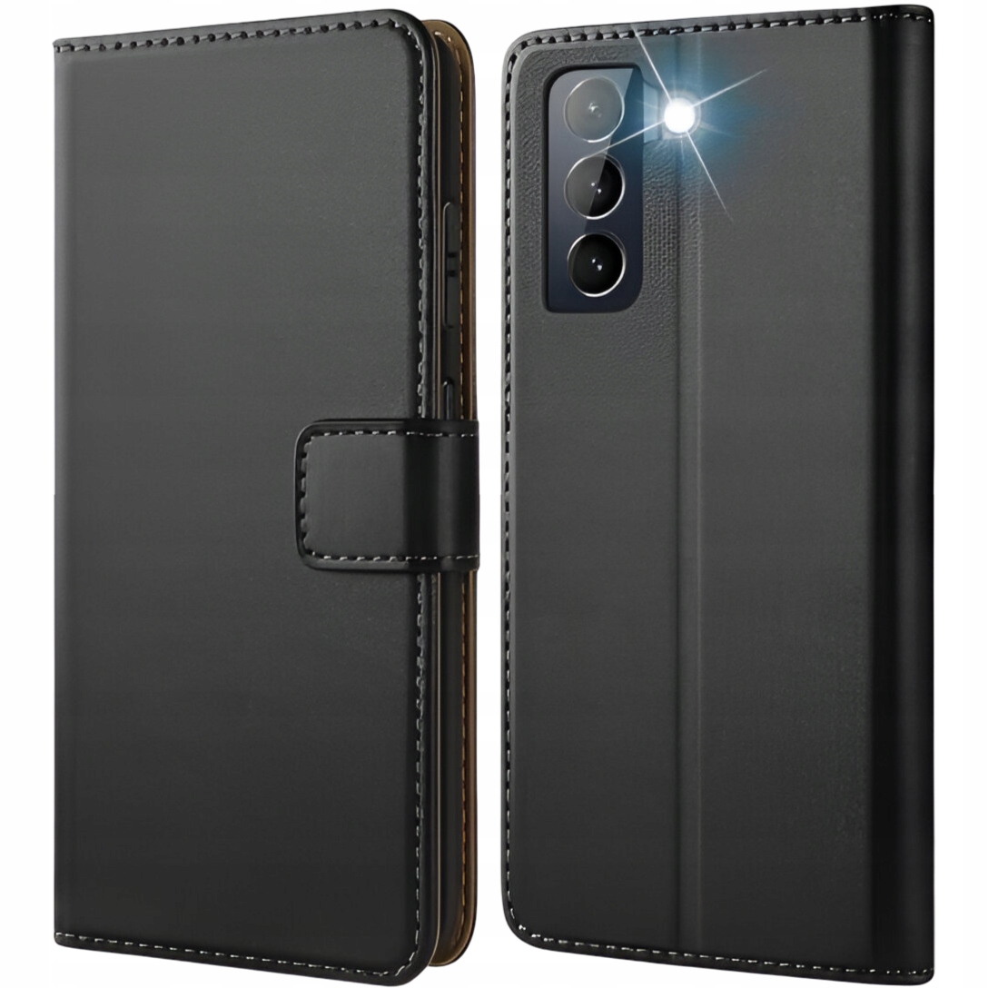 Etui Ochronne do Samsung Galaxy S21 Plus Klapka Skóra Portfel Czarne