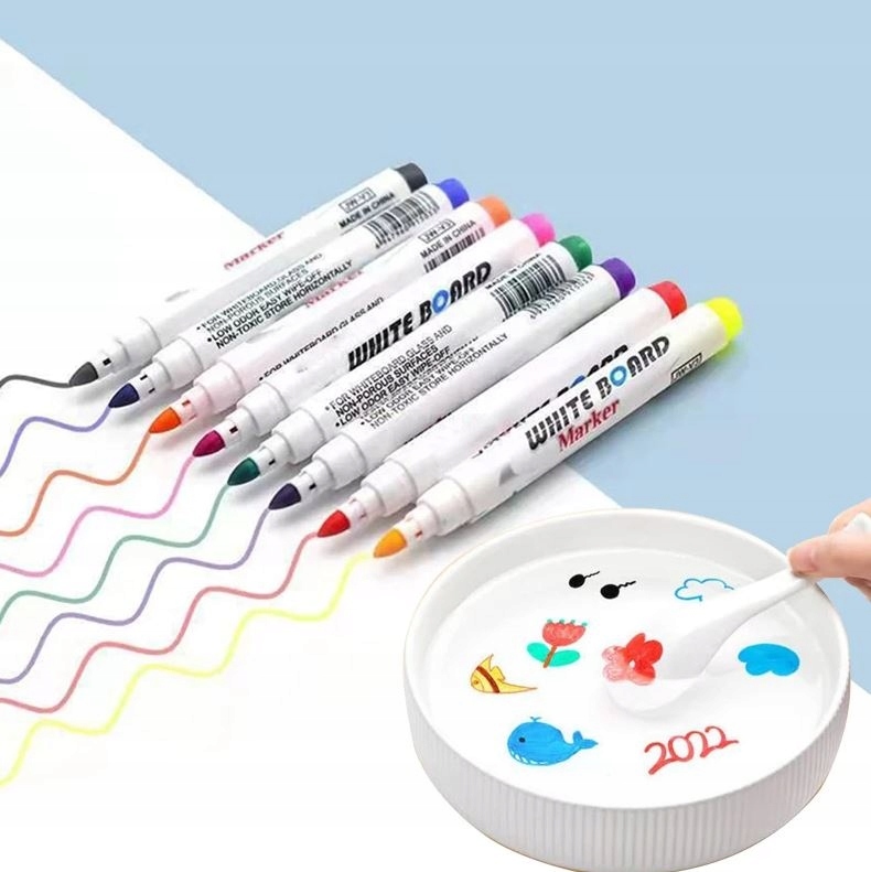 MAGICZNE MARKERY DO RYSOWANIA NA WODZIE 8 kolorów Bohater / Bajka brak