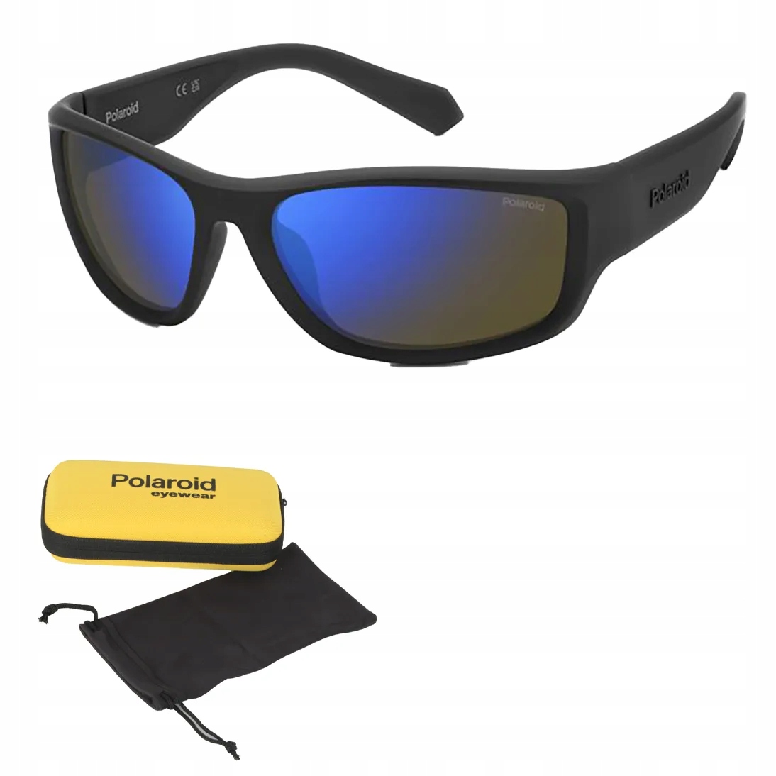 Polaroid 2166/O Černé elastické polarizační sluneční brýle