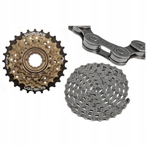 

Zestaw Shimano Wolnobieg 6 TZ-500+ŁAŃCUCH HG-40