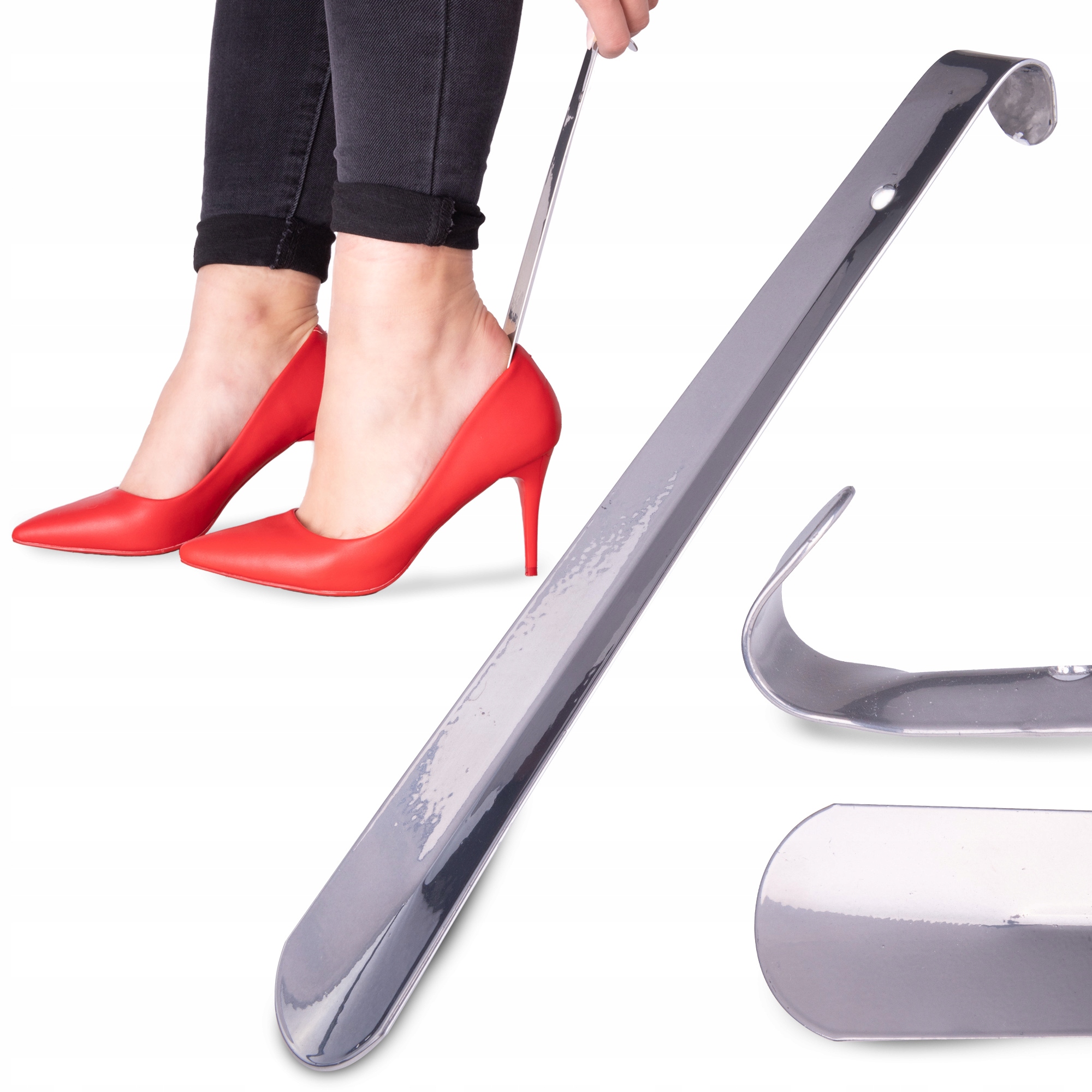 

Metalowa łyżka do butów obuwia Haczyk 26 cm