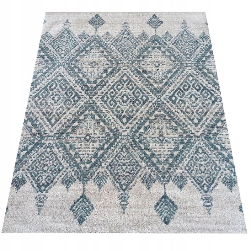 

Tani dywan nowoczesny miętowy Bcf 60x100 cm