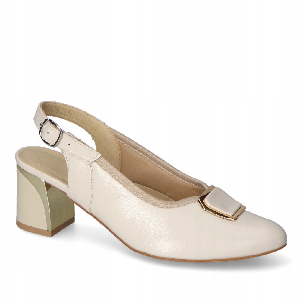 Dámské sandály Margerita Ecru Perla Kožené 36