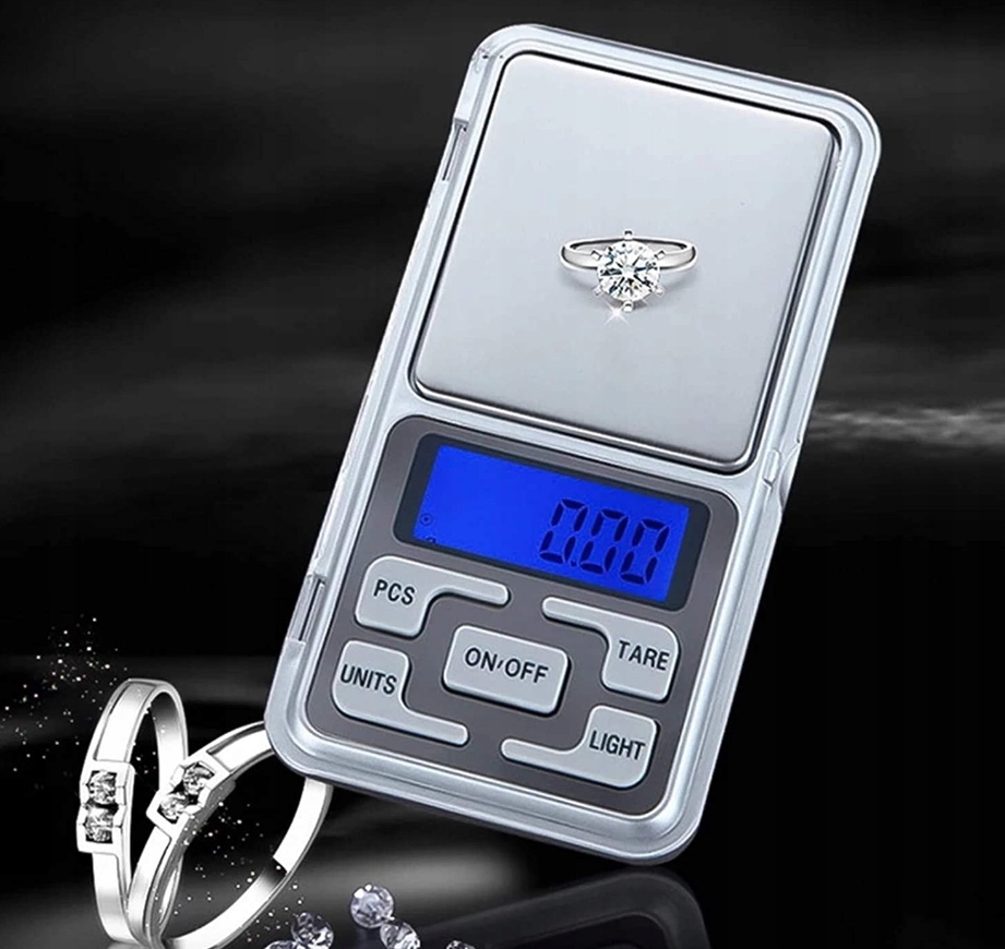 WAGA JUBILERSKA KIESZONKOWA 200G/0,01G Dokładność pomiaru 0.1 g