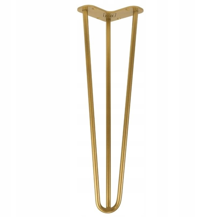 

Złota Noga Metalowa Do Stołu Loftowa Hairpin 40CM