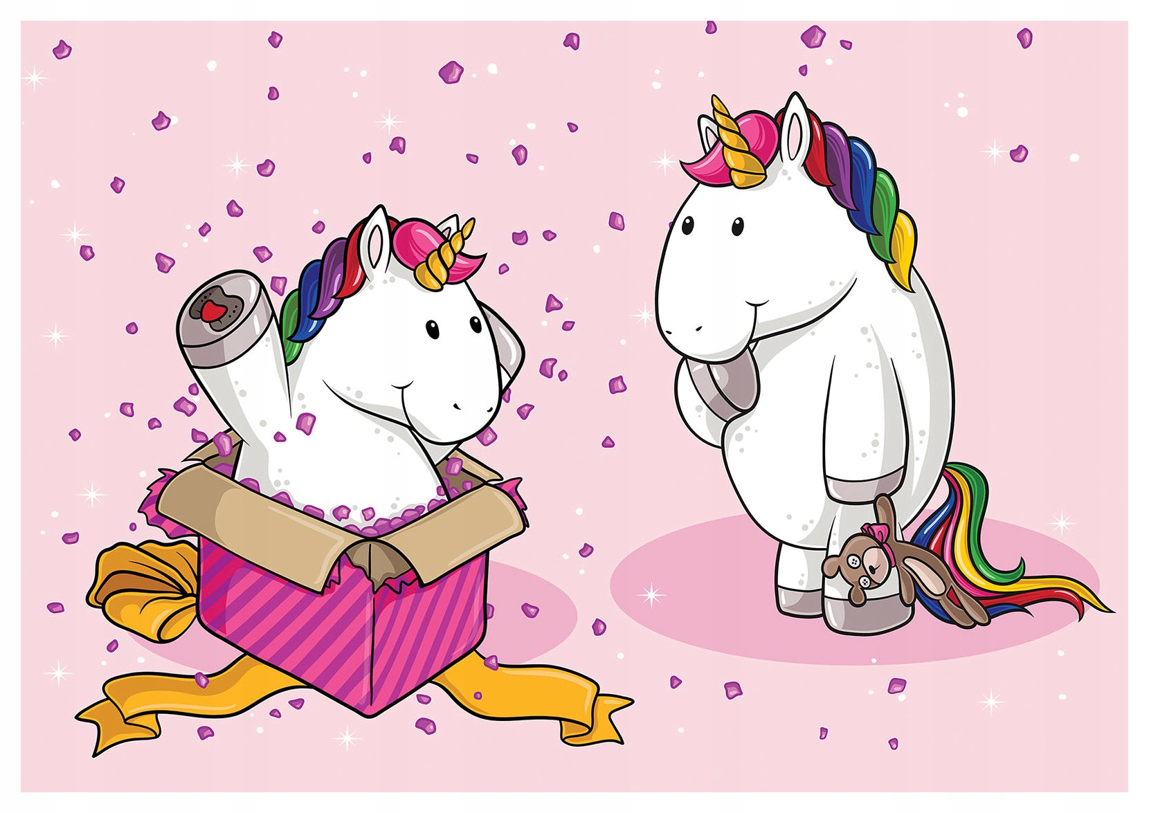 Fototapeta Jednorožec radostný Dárek Narozeniny Magie 416x254 lepidlo