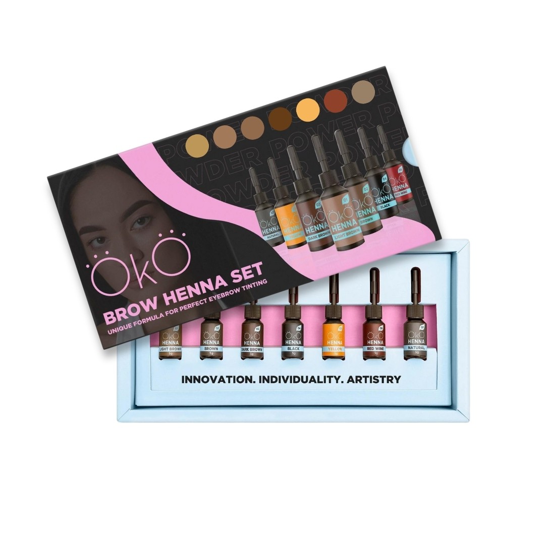 OkO lash&brow Oko Sada Henny v prášku Power Powder 5 g 7x5g