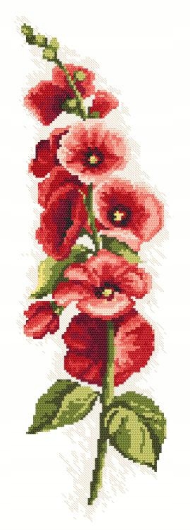 Korálková výšivka Sada s korálky Malvy