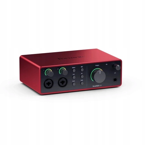Interfejs audio Focusrite Scarlett 4i4 4th Gen czerwony