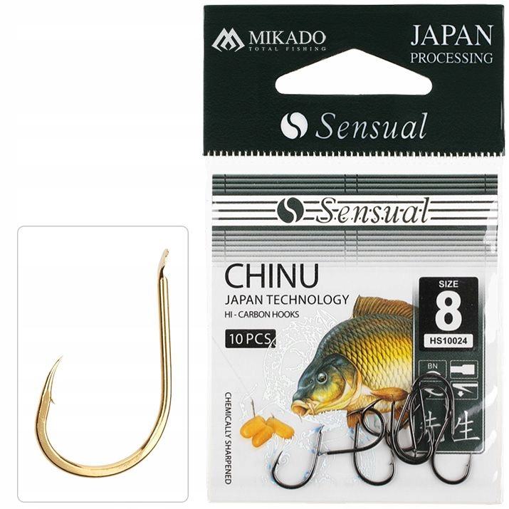Mikado Haczyk Sensual Chinu złoty nr 4 10 sztuk