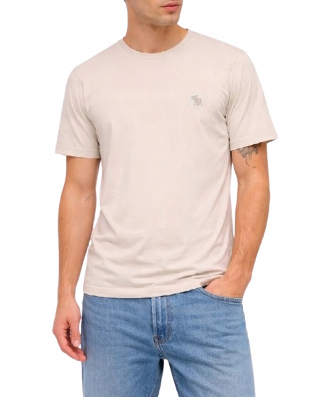 tričko Abercrombie&Fitch tričko XL béžová Slim