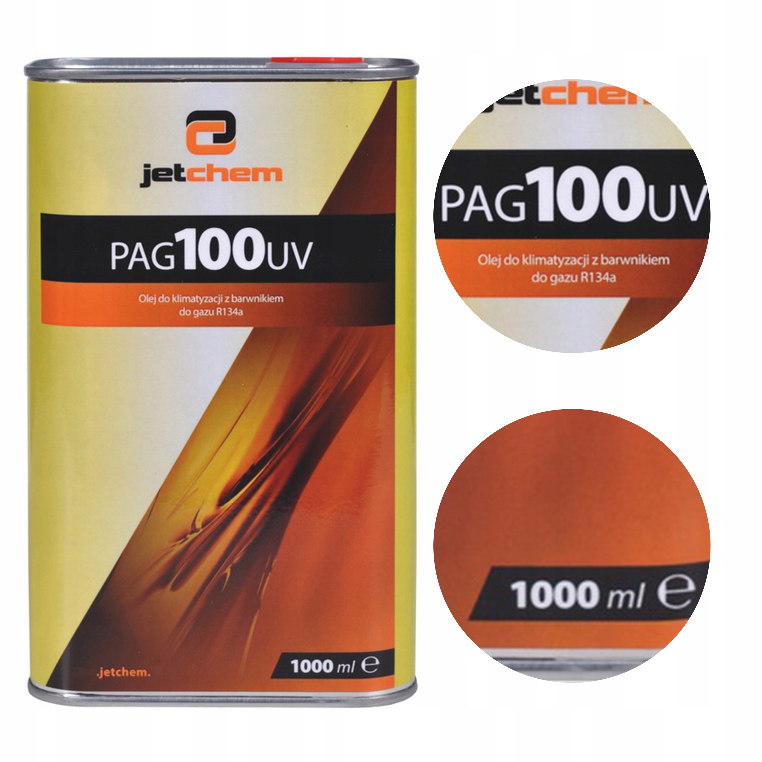 

Olej PAG100 Uv do klimatyzacji uniwersalny Jetchem