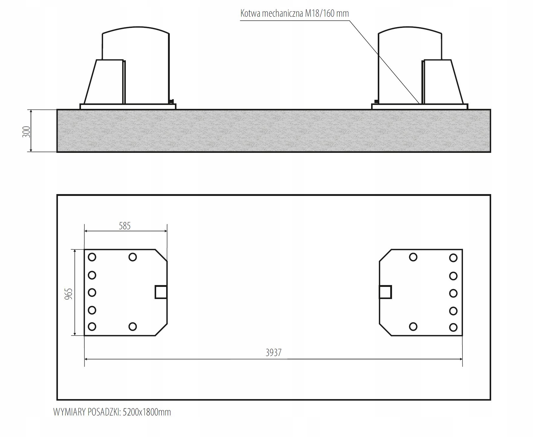 Duży podnośnik kolumnowy do busów Nortec PD7000 Marka Nortec