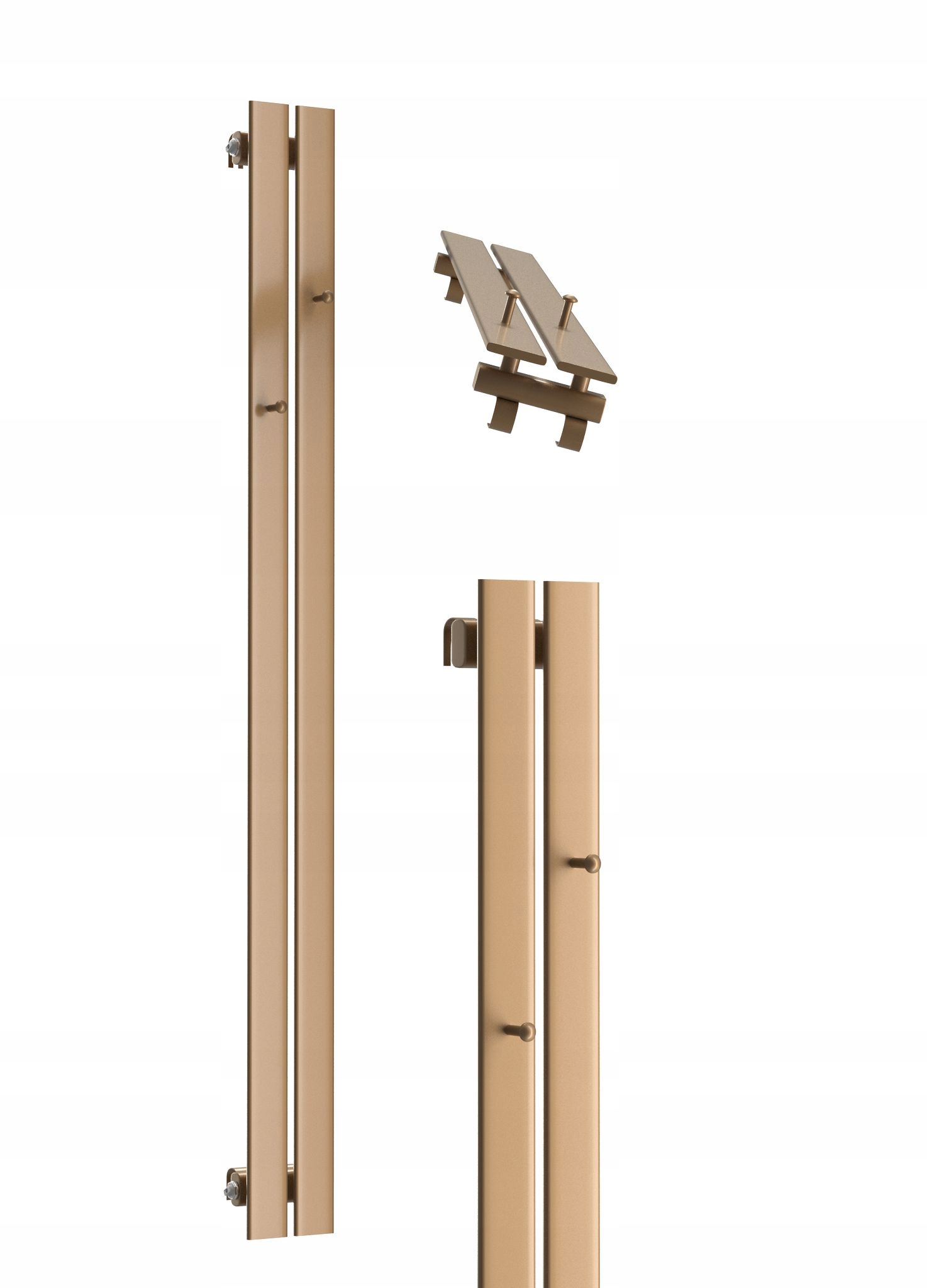 Dekorativní Radiátor Bellohook 140x15 antik tmavý